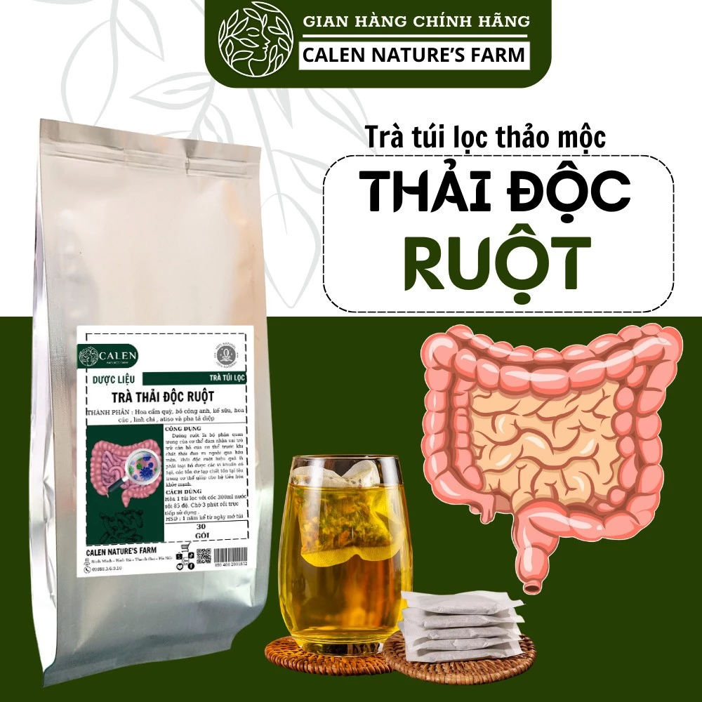 Trà thải độc ruột Calen Nature's Farm